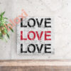 בלוק השראה Love Love Love 17x17